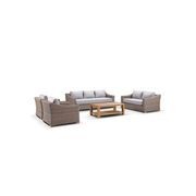 Retreat 3+2+1+1 Seater Lounge Set w/ Coffee Table gallery detail image