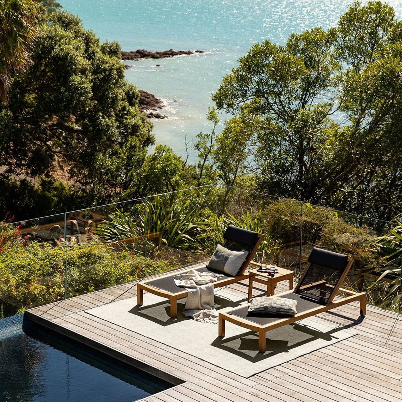 Baya Finn In & Outdoor Cushion - Eucalyptus | Lumbar gallery detail image