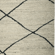 Tribe Home Ridge Rug - Grey and Charcoal | 100% Wool Floor Rug gallery detail image