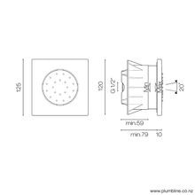 Flow Adjustable Body Spray Square gallery detail image