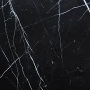 Fluted Oval Dining Table - Black Marquina Marble gallery detail image