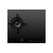 Gas + Induction Cooktop, 60cm, 1 Burner, 2 Zones with SmartZone, LPG gallery detail image