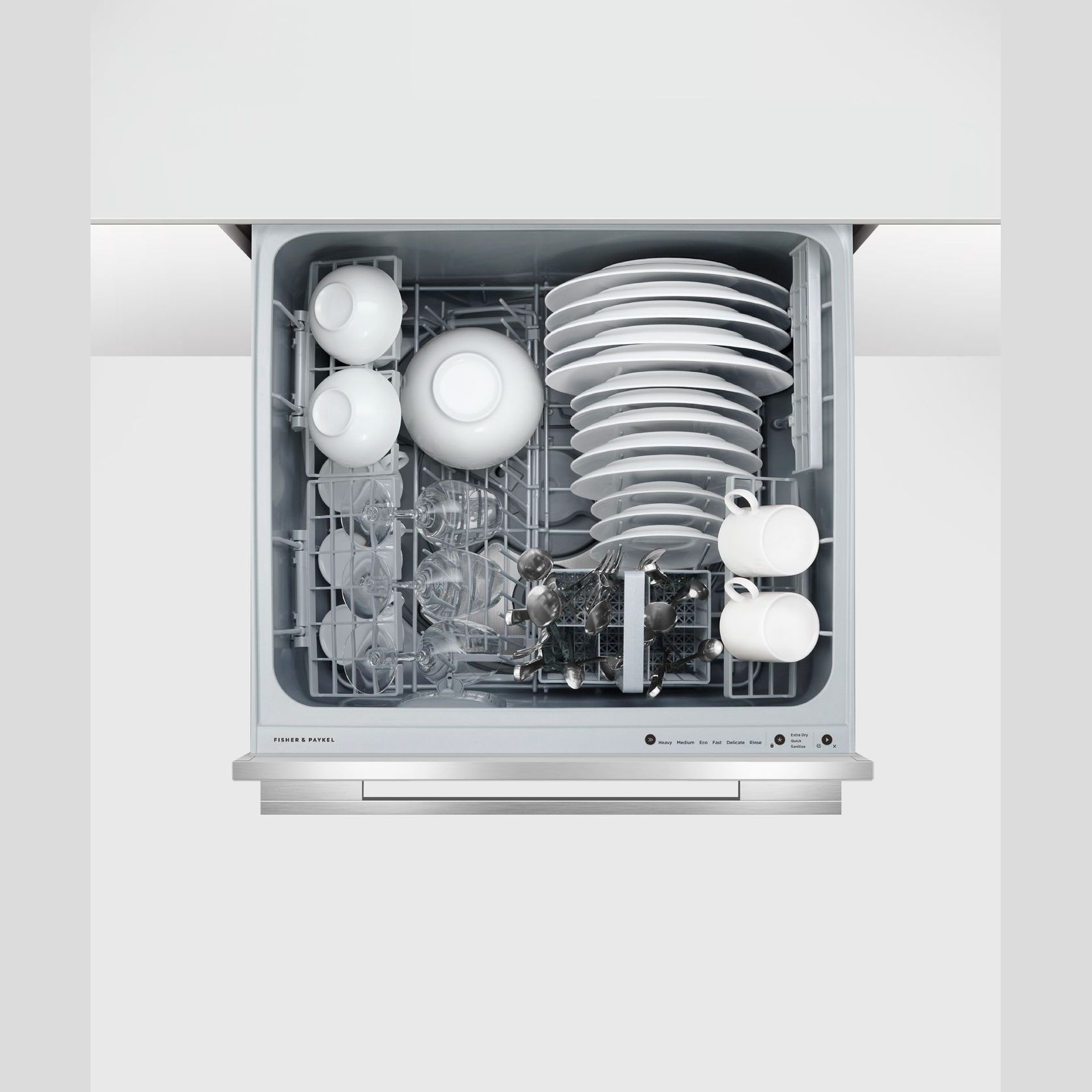 Single DishDrawer Dishwasher, Tall, Sanitise, Series 9 gallery detail image