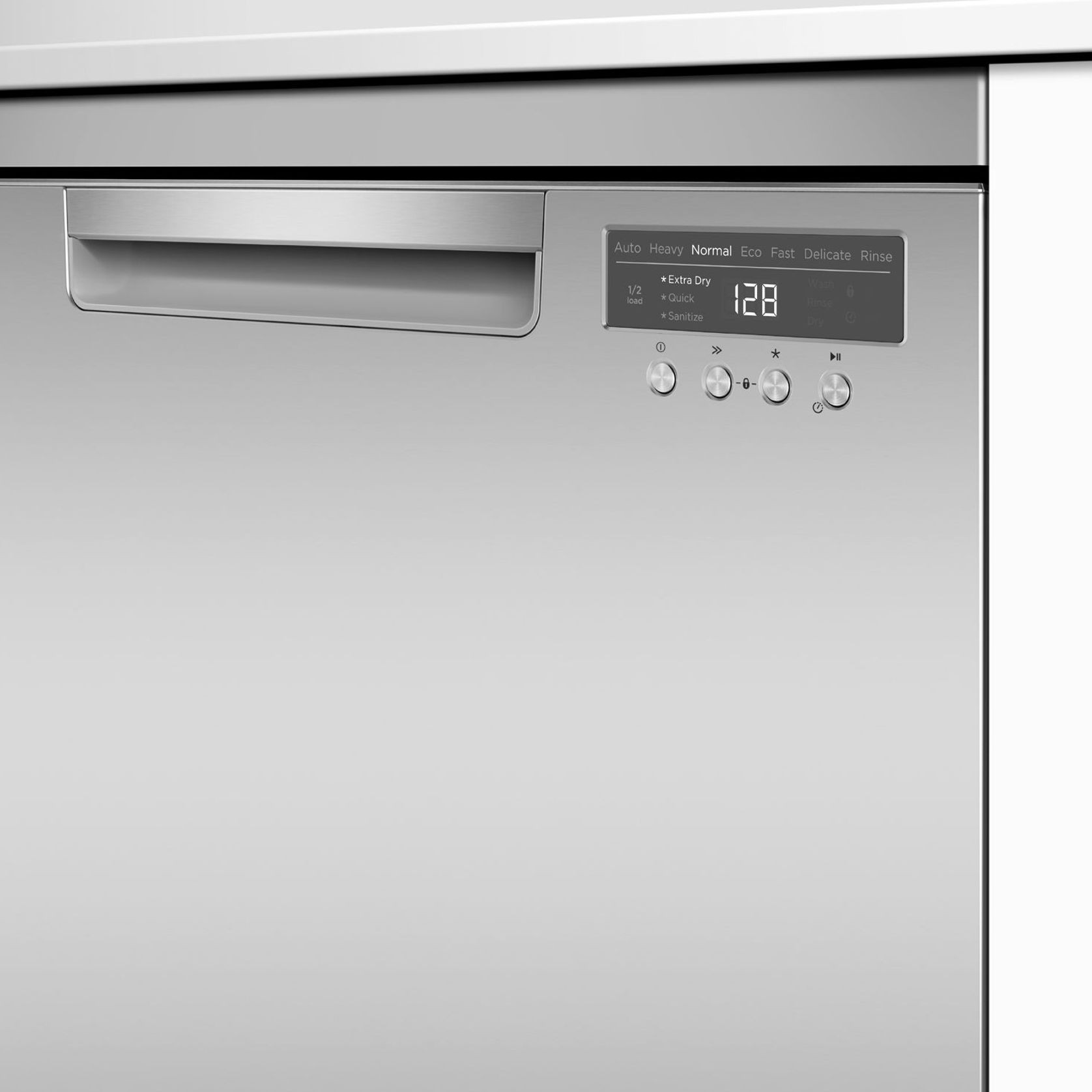 Freestanding Dishwasher, Stainless Steel, Sanitise gallery detail image