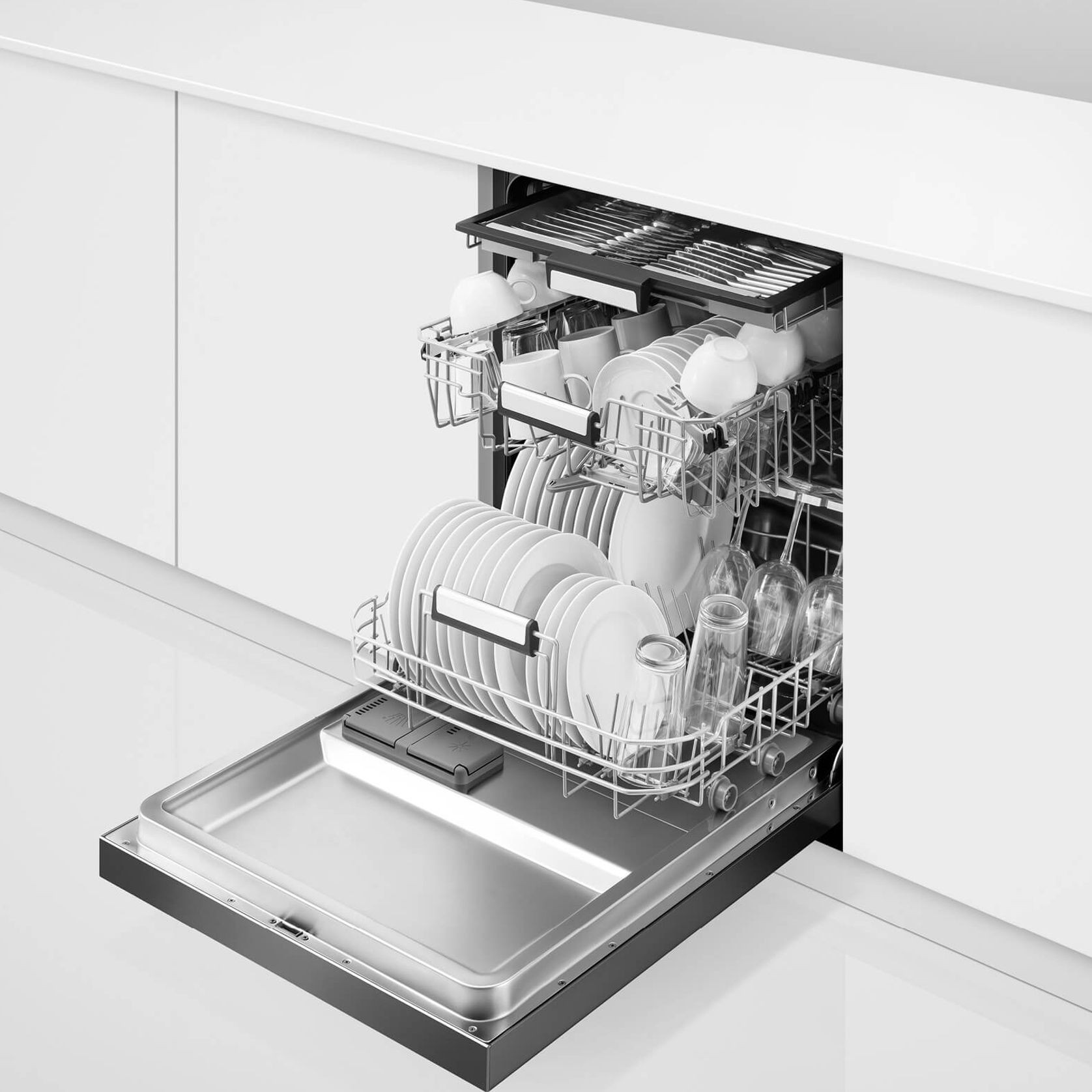 Built-under Dishwasher, Sanitise, Black gallery detail image