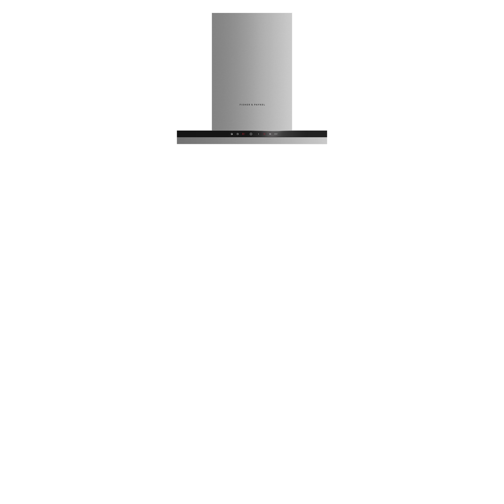 Wall Rangehood, 60cm, Box Chimney, Stainless Steel & Glass gallery detail image