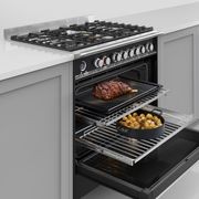 Freestanding Cooker, Dual Fuel, 90cm, 5 Burners, Self-cleaning, Black gallery detail image