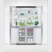 Freestanding Quad Door Refrigerator Freezer, 90.5cm, 538L, Ice & Water, Stainless Steel gallery detail image