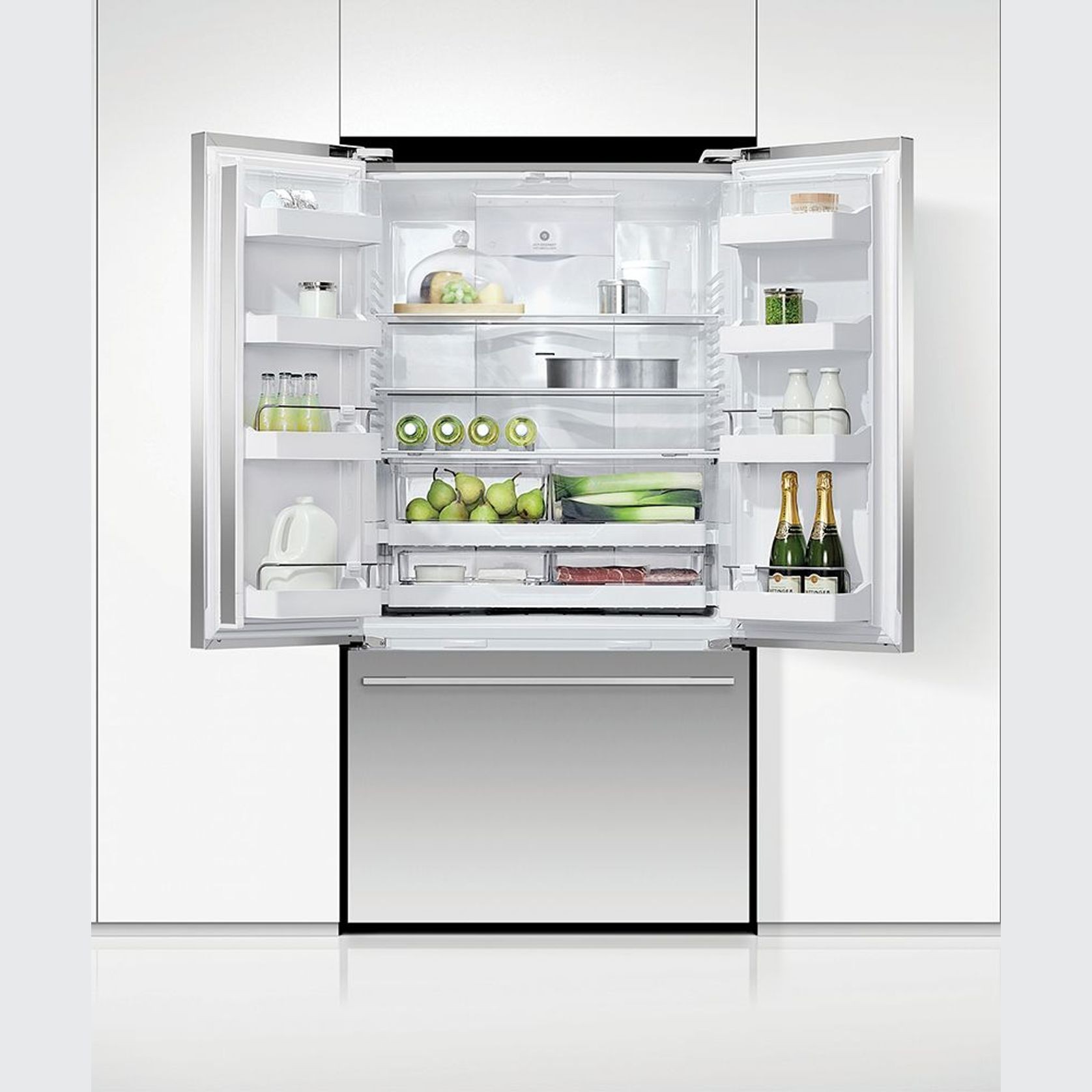 Freestanding French Door Refrigerator Freezer, 90cm, 569L gallery detail image