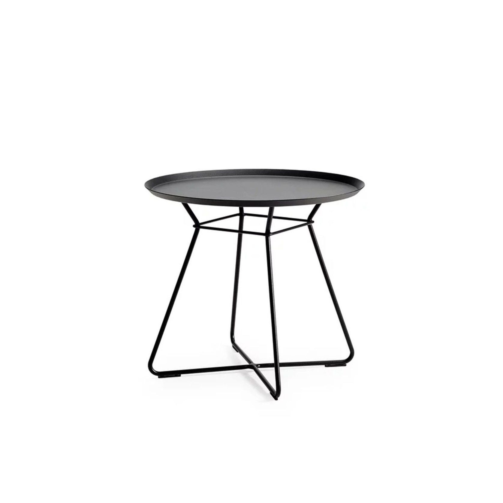 Freifrau Leya Coffee Table With Leather Inlay Large Ebony (Black