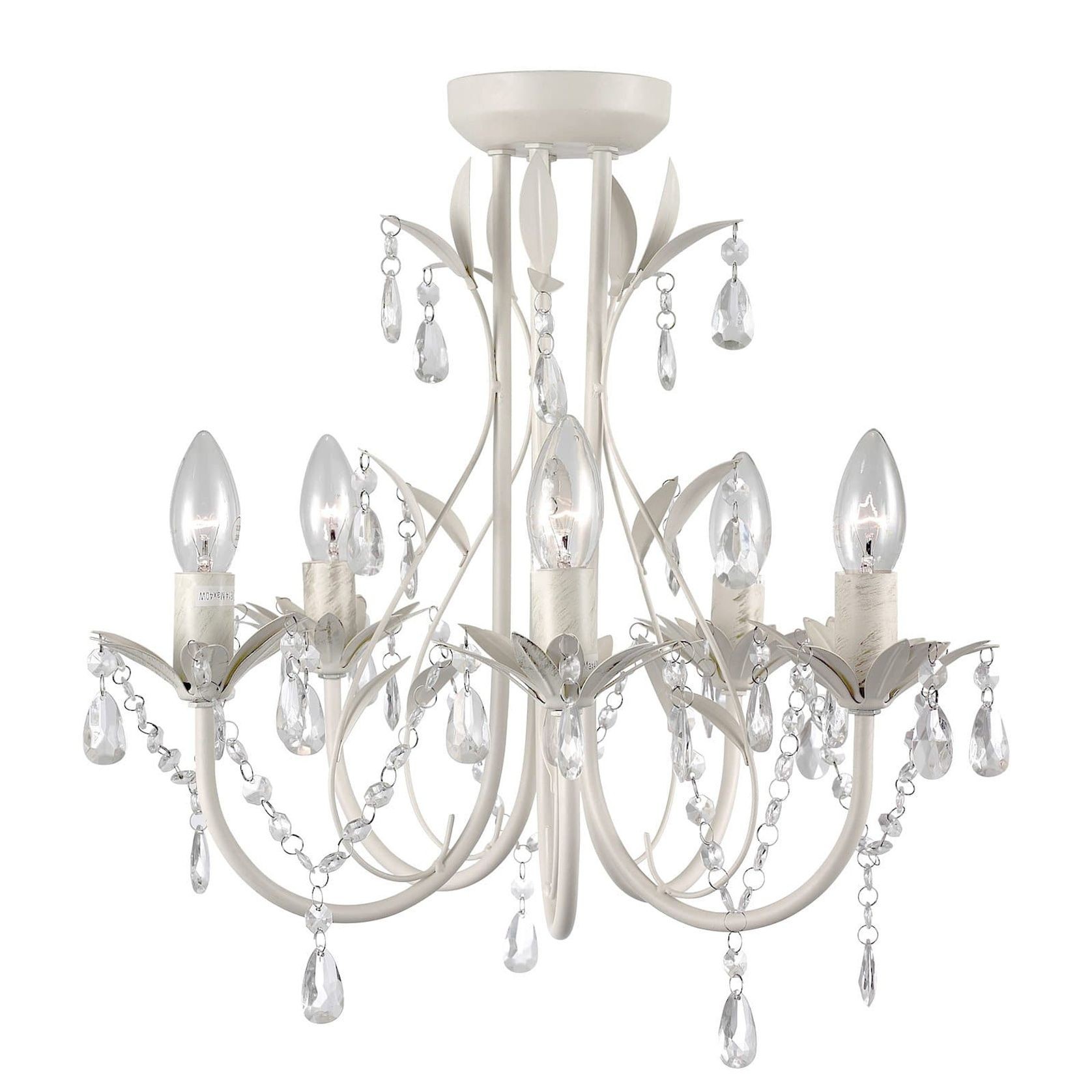 Harmony | Leaf Chandelier - White gallery detail image