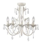 Harmony | Leaf Chandelier - White gallery detail image