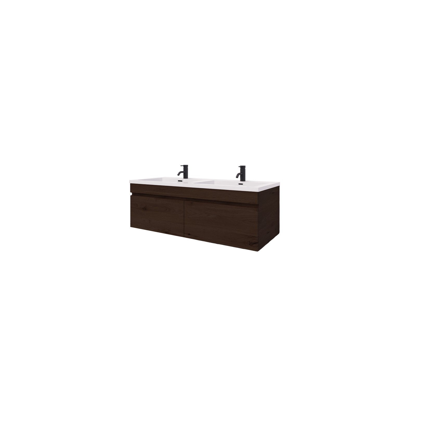 Code Lux 1500 Double Sink 2 Drawer Vanity - 5 Colours gallery detail image