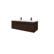 Code Lux 1500 Double Sink 2 Drawer Vanity - 5 Colours gallery detail image
