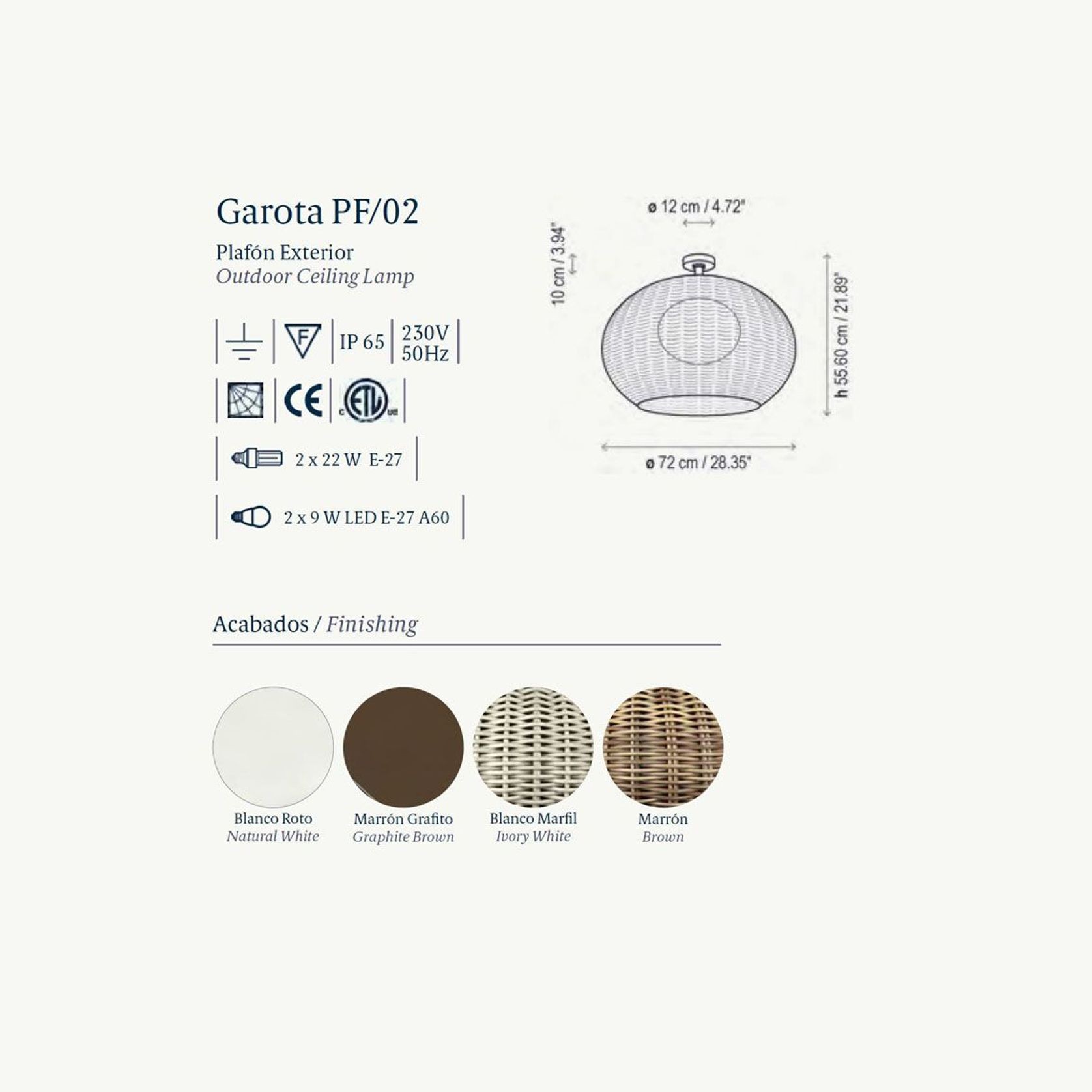 Garota PF/02 Ceiling Light gallery detail image