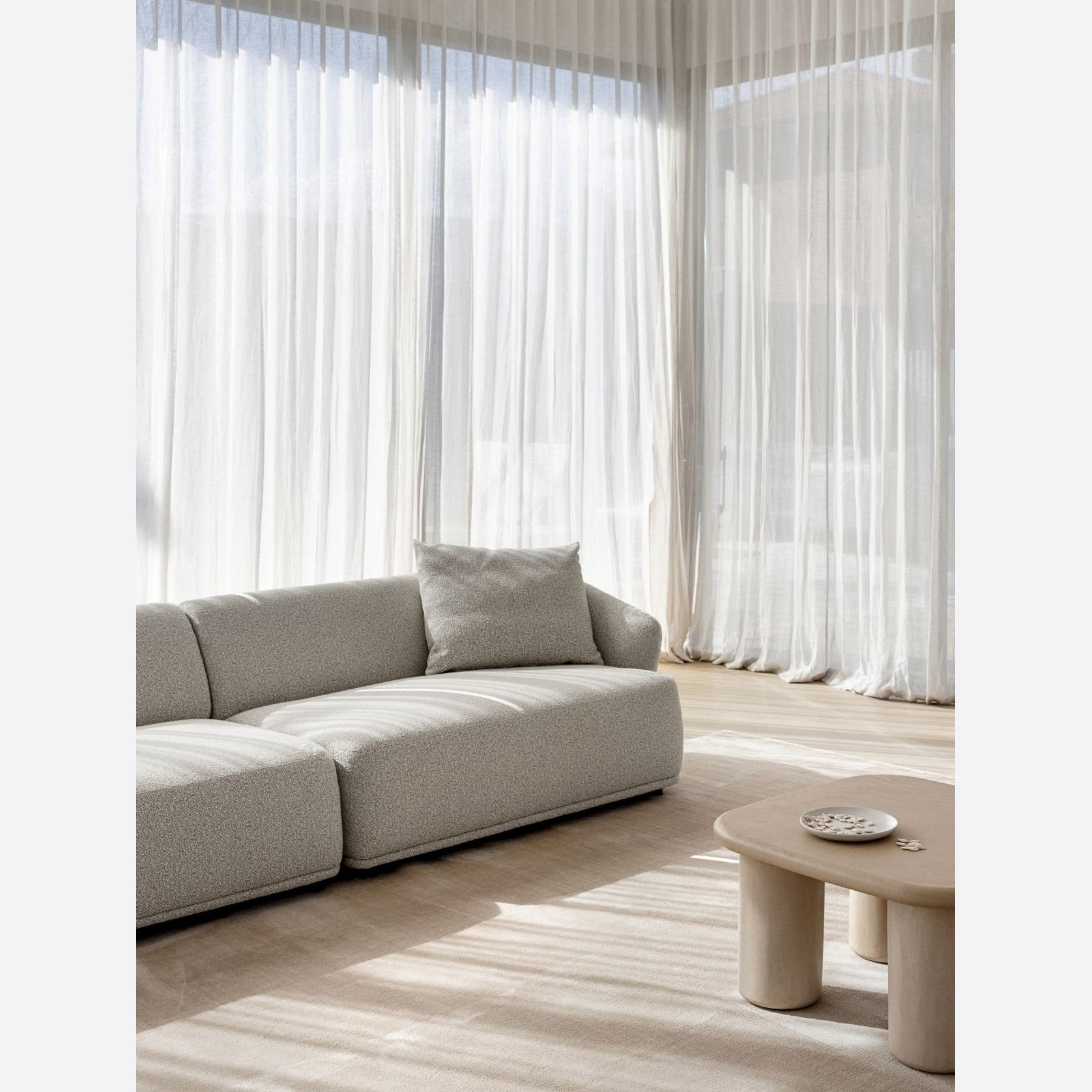 Gemma 2 Piece Sofa | Stone gallery detail image