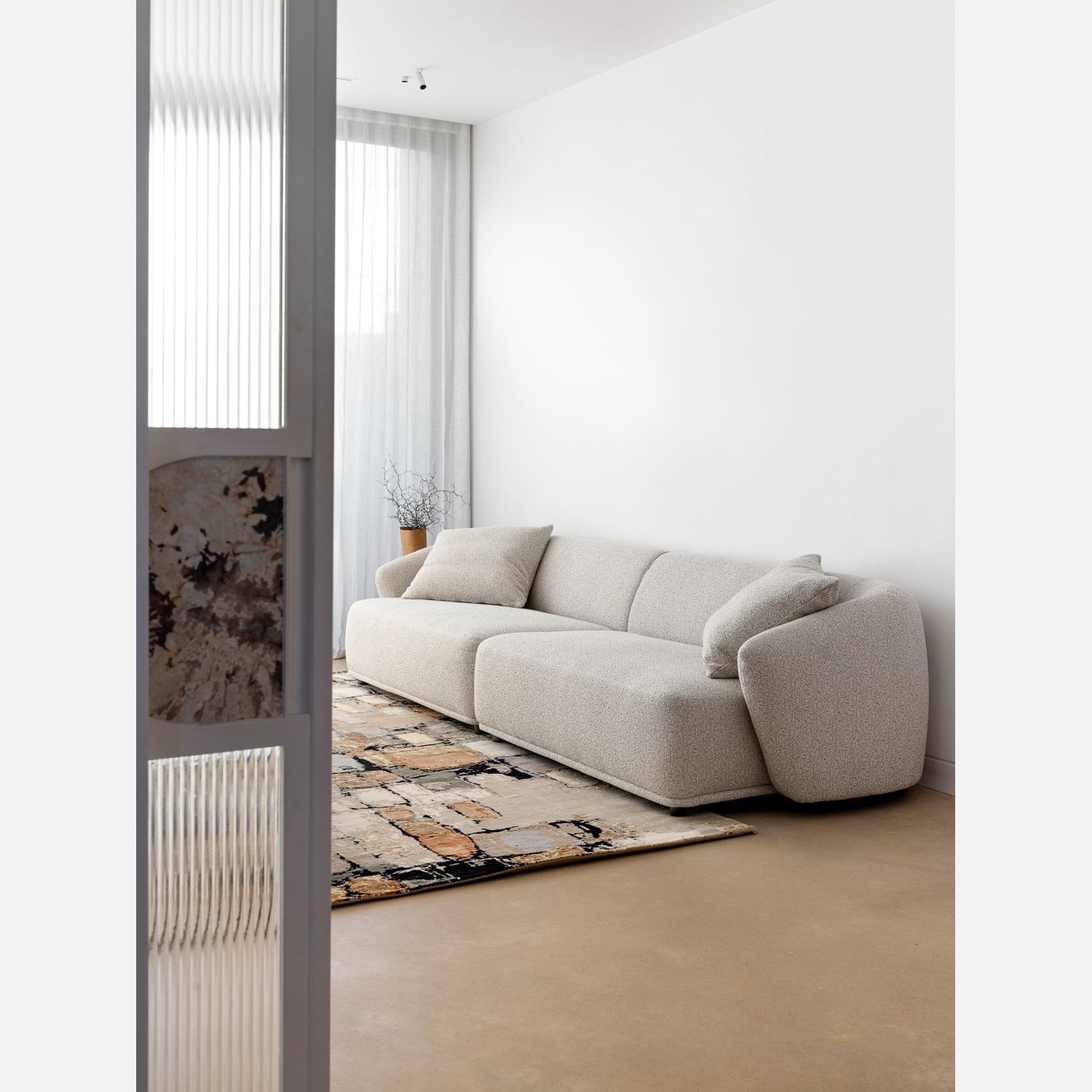 Gemma 2 Piece Sofa | Stone gallery detail image