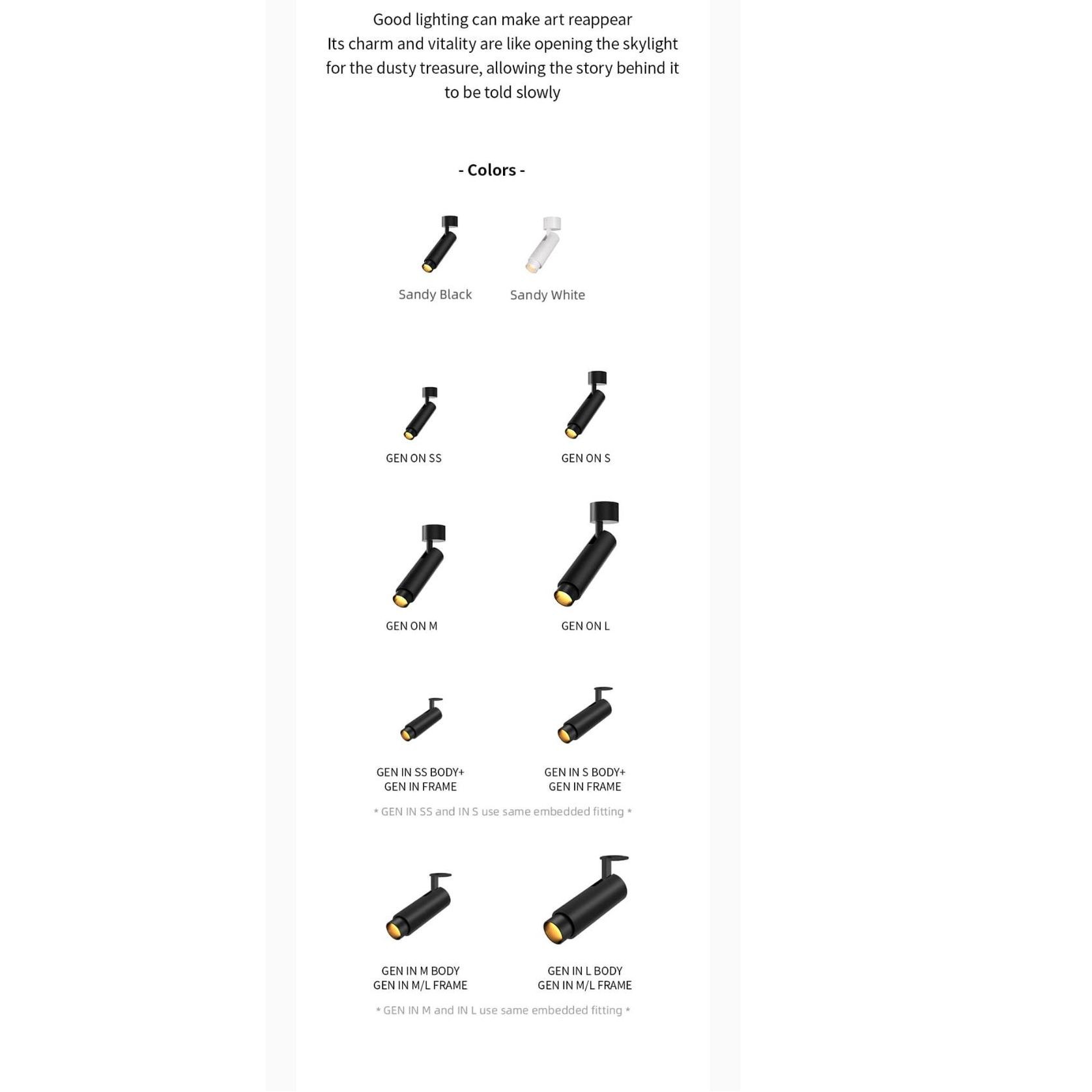 GEN | Ceiling Spot Lifght | Track Spot Lighting gallery detail image