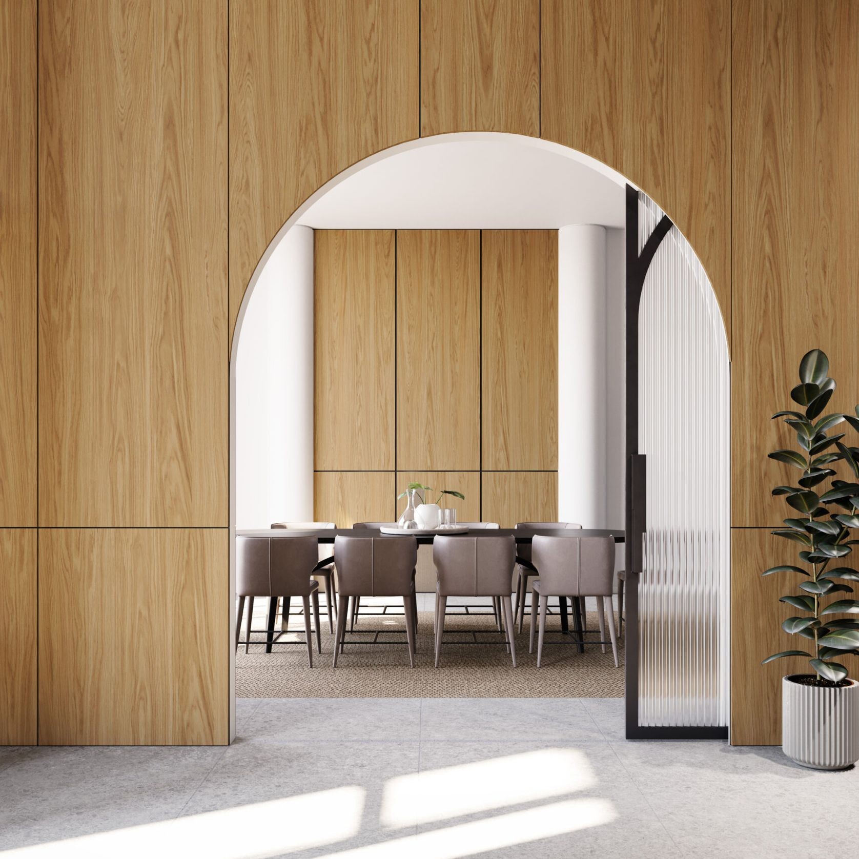 Oak Crown Sandblasted | Clear | Lignapal Panels gallery detail image