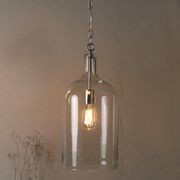 Kendal Glass Pendant Light - Chrome gallery detail image
