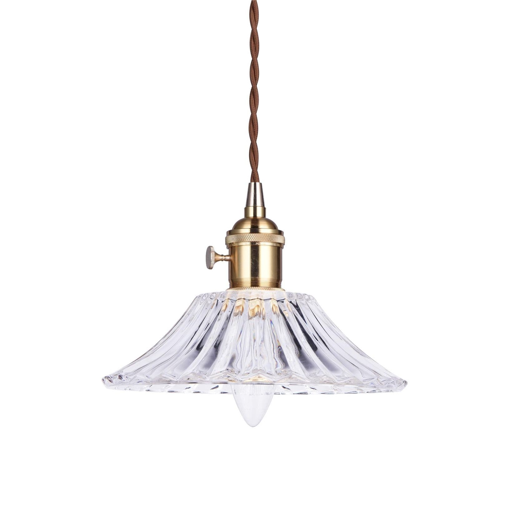 Vintage Glass Pendant Light - Fleur gallery detail image