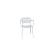 Grace Resin Arm Dining Chair - White gallery detail image