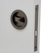 Gunmetal Grey Cavity Sliding Privacy Door Lock ROUND I Mucheln gallery detail image