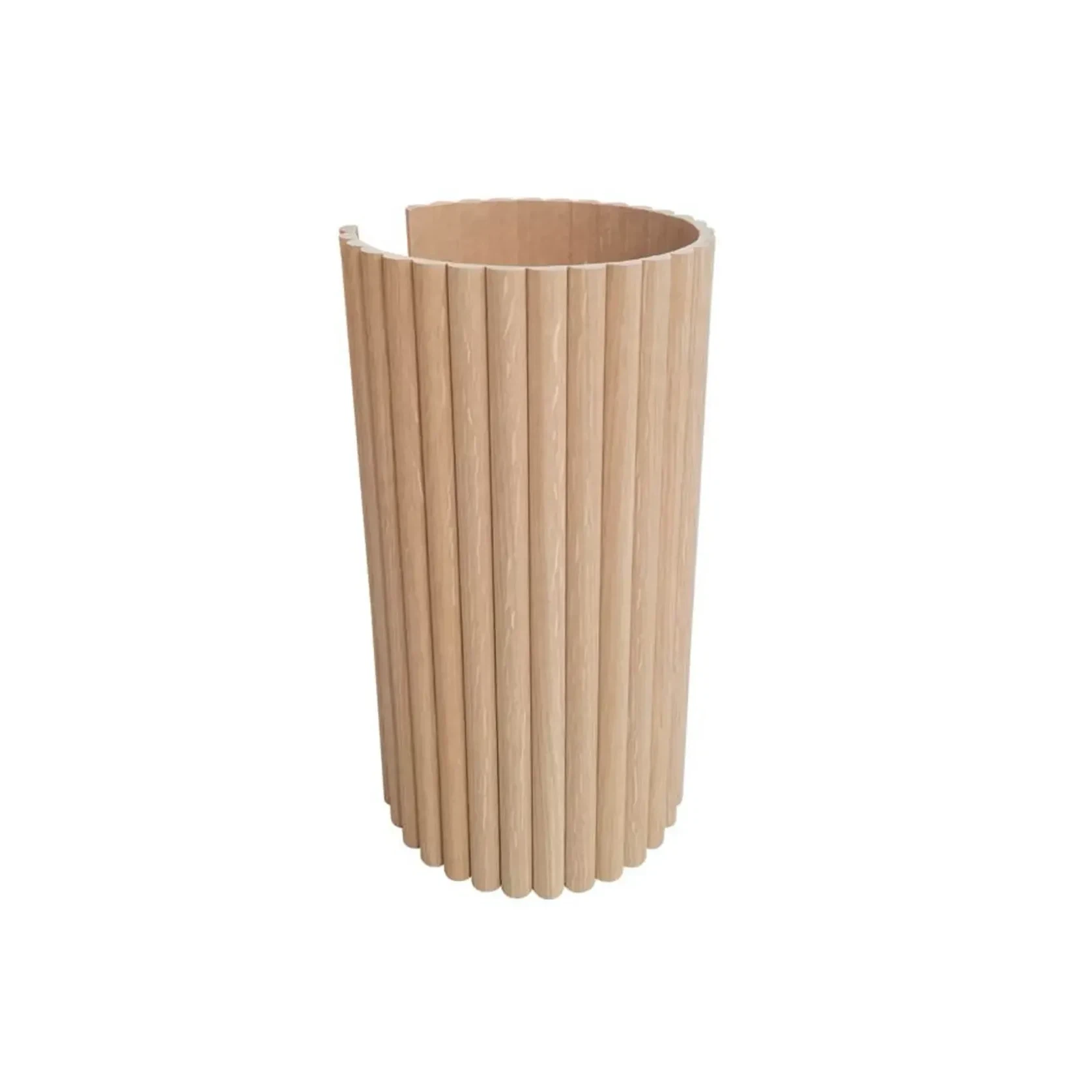Half Dowel Pine Wood Flexible Wall Panels gallery detail image