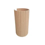 Half Dowel Pine Wood Flexible Wall Panels gallery detail image