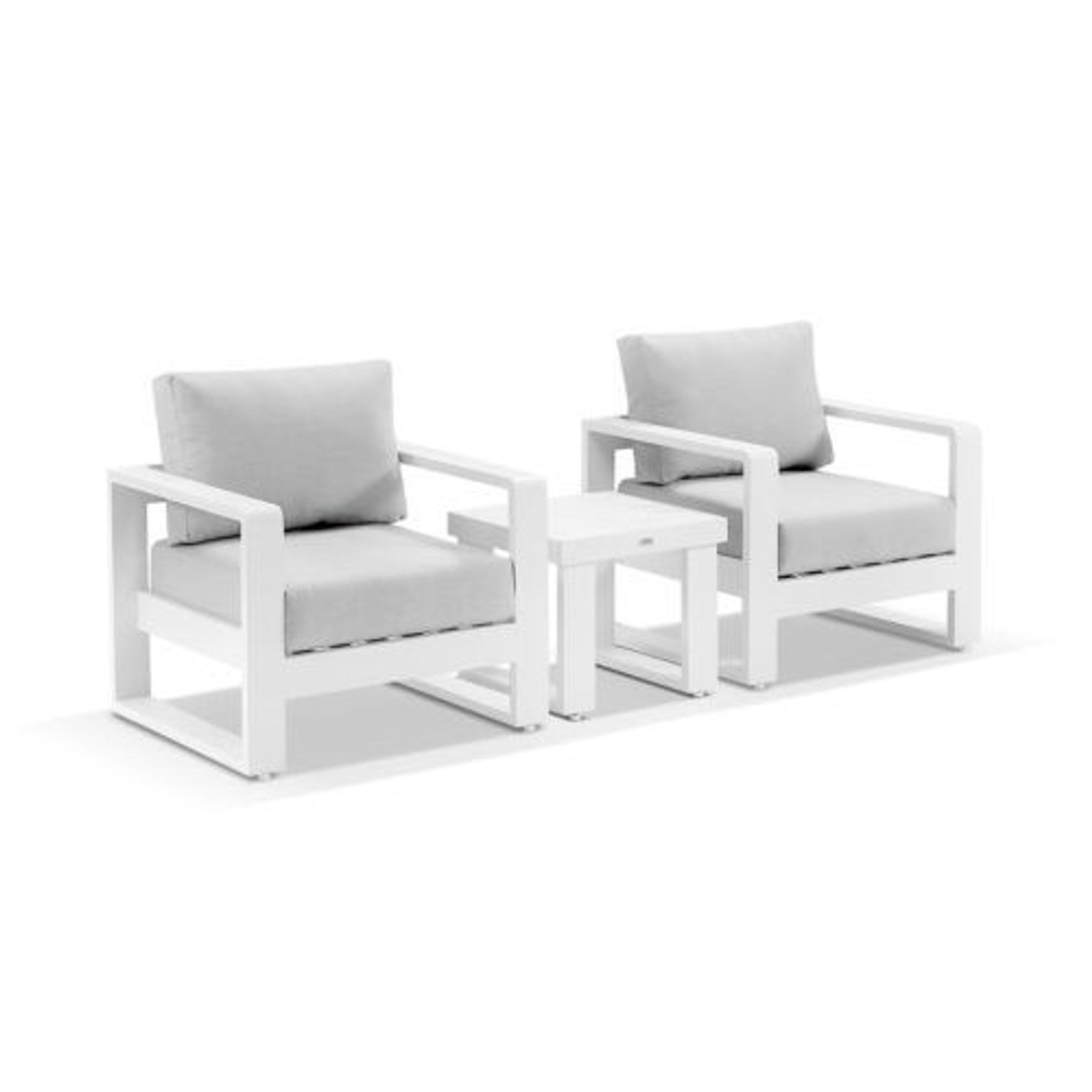Harbour Lounge Chair Set - White gallery detail image
