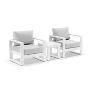 Harbour Lounge Chair Set - White gallery detail image