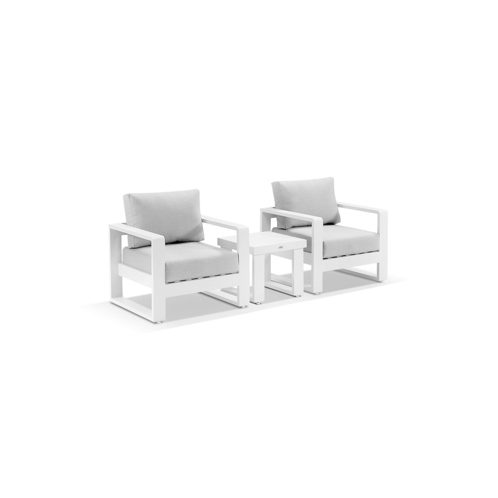Harbour Lounge Chair Set - White gallery detail image