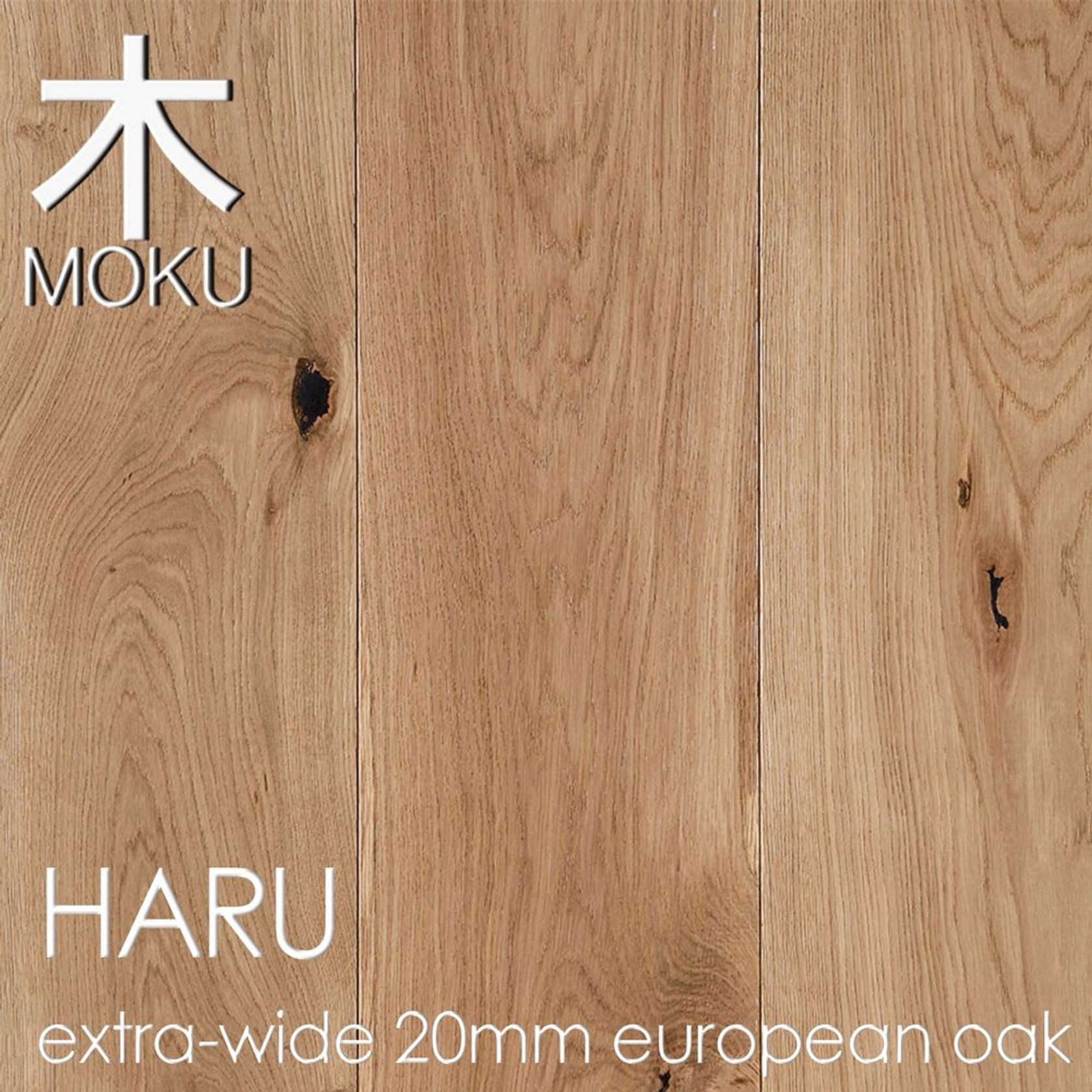 HARU "Natural" European Oak Engineered Floorboards gallery detail image