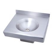 Square Disabled Compliant Wall Mounted Stainless Steel Hand Basin gallery detail image