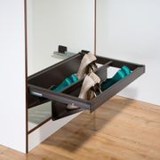Pull Out Shoe Rack - for a 900mm Cabinet - Chocolate Colour gallery detail image