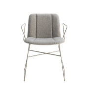 Hippy Chair with Arms - Sled Base gallery detail image