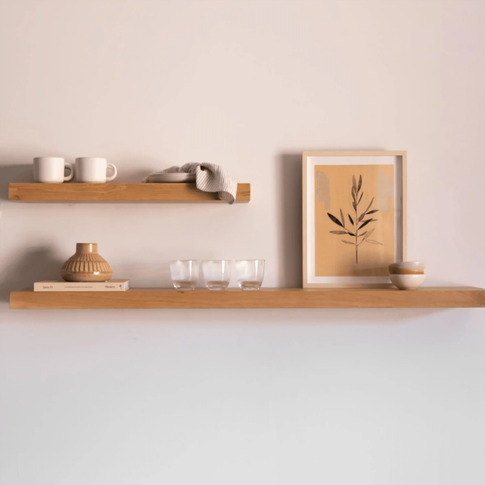 Hold Wall Shelf 210cm - Oak gallery detail image