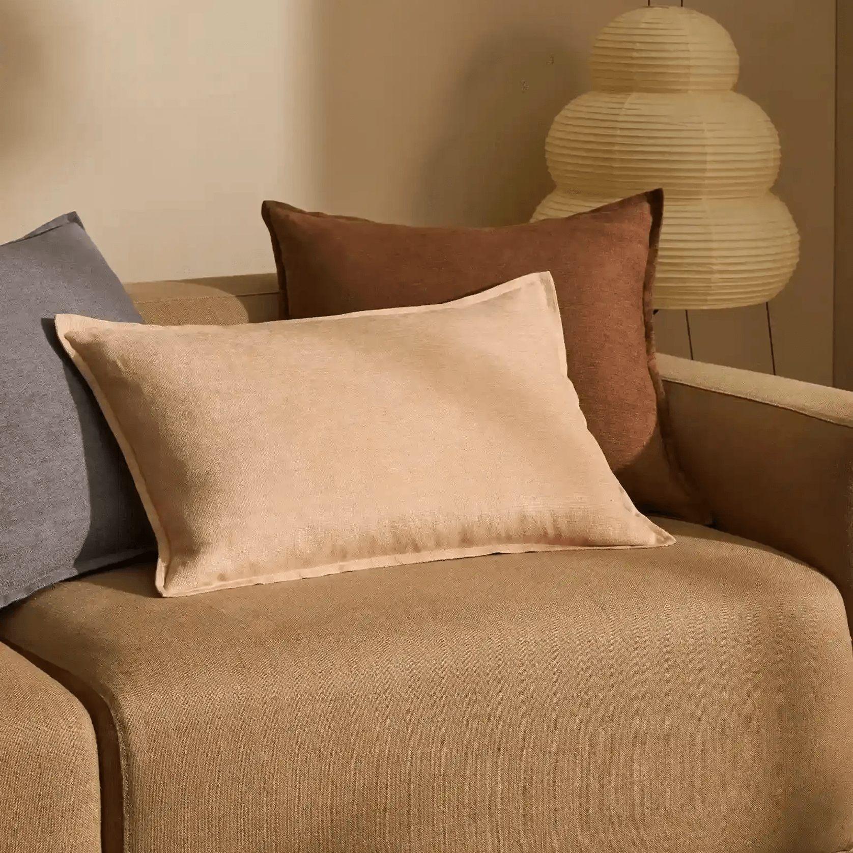 Weave Home Fiore Cushion - Denim | Square and Lumbar gallery detail image