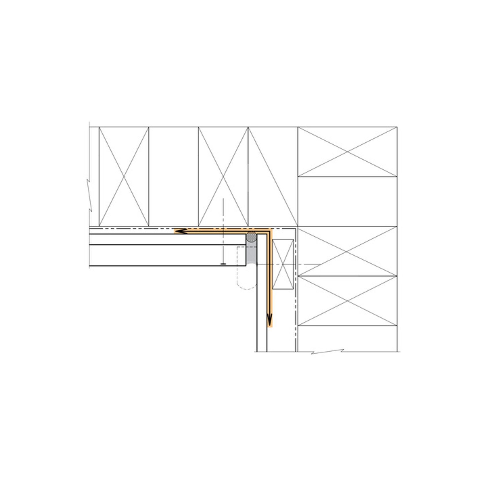 105mm x 105mm Int/Ext Corner Flashing RDCS105 gallery detail image