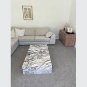 Block Coffee Table - Viola Calacatta Marble - Large | Natural Stone Co. gallery detail image