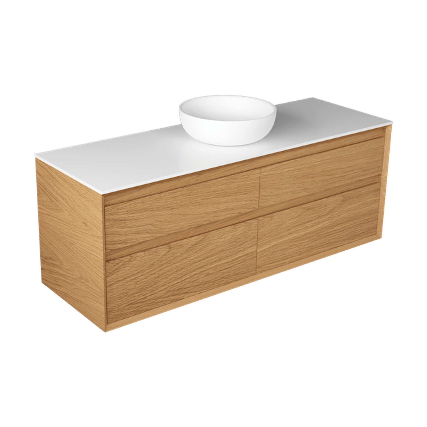Edge Largo 1500 4 Drawer Wall Hung Vanity - 6 Colours gallery detail image