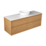 Edge Largo 1500 4 Drawer Wall Hung Vanity - 6 Colours gallery detail image