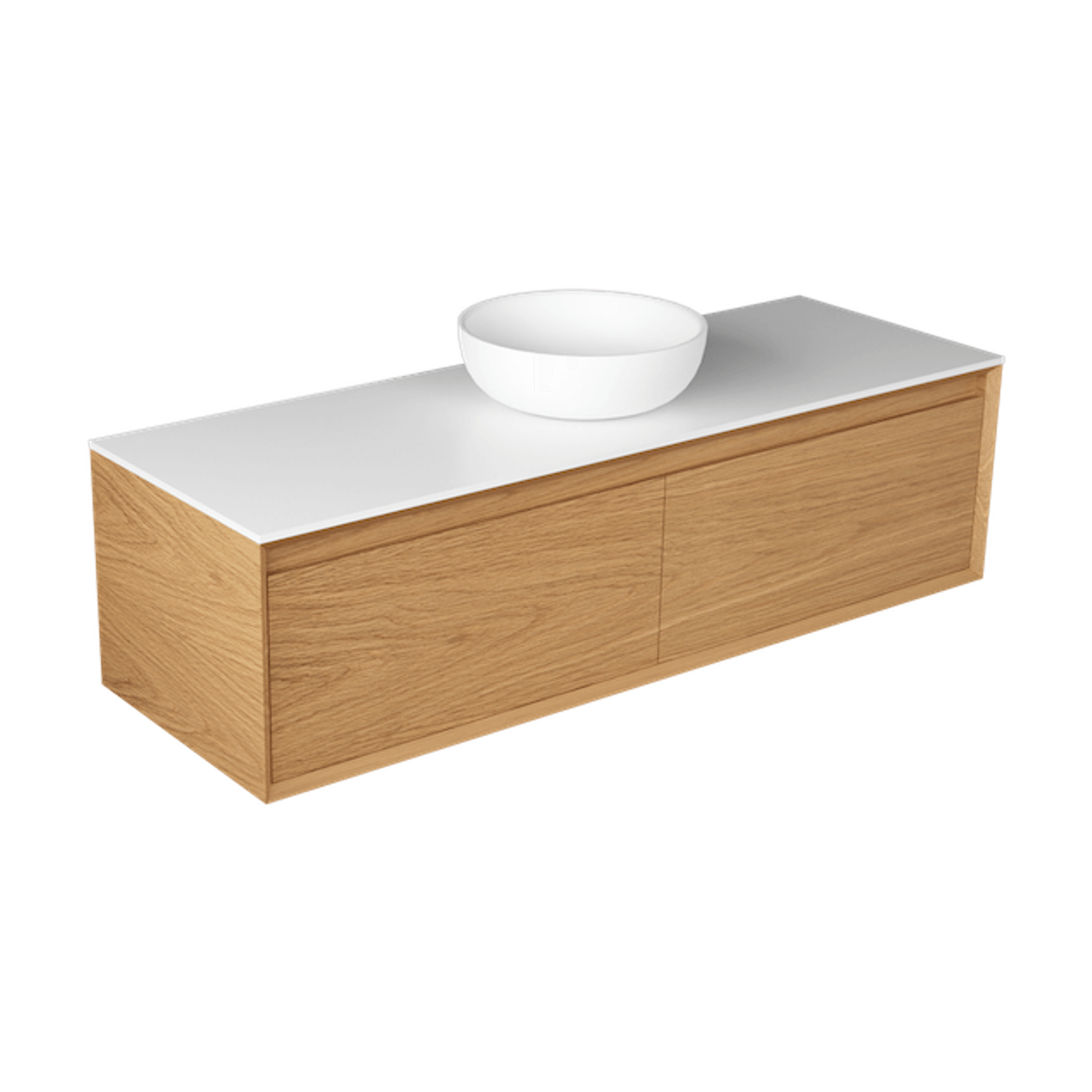 Edge Largo 1500 Side X Side Wall Hung Vanity - 6 Colours gallery detail image