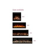 Evonic Volante 1250 Black Edition Electric Fireplace gallery detail image