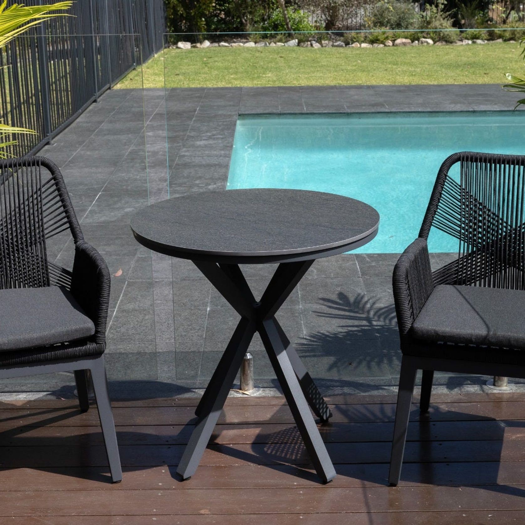 Adele Outdoor Ceramic Table 72cm Round ArchiPro AU