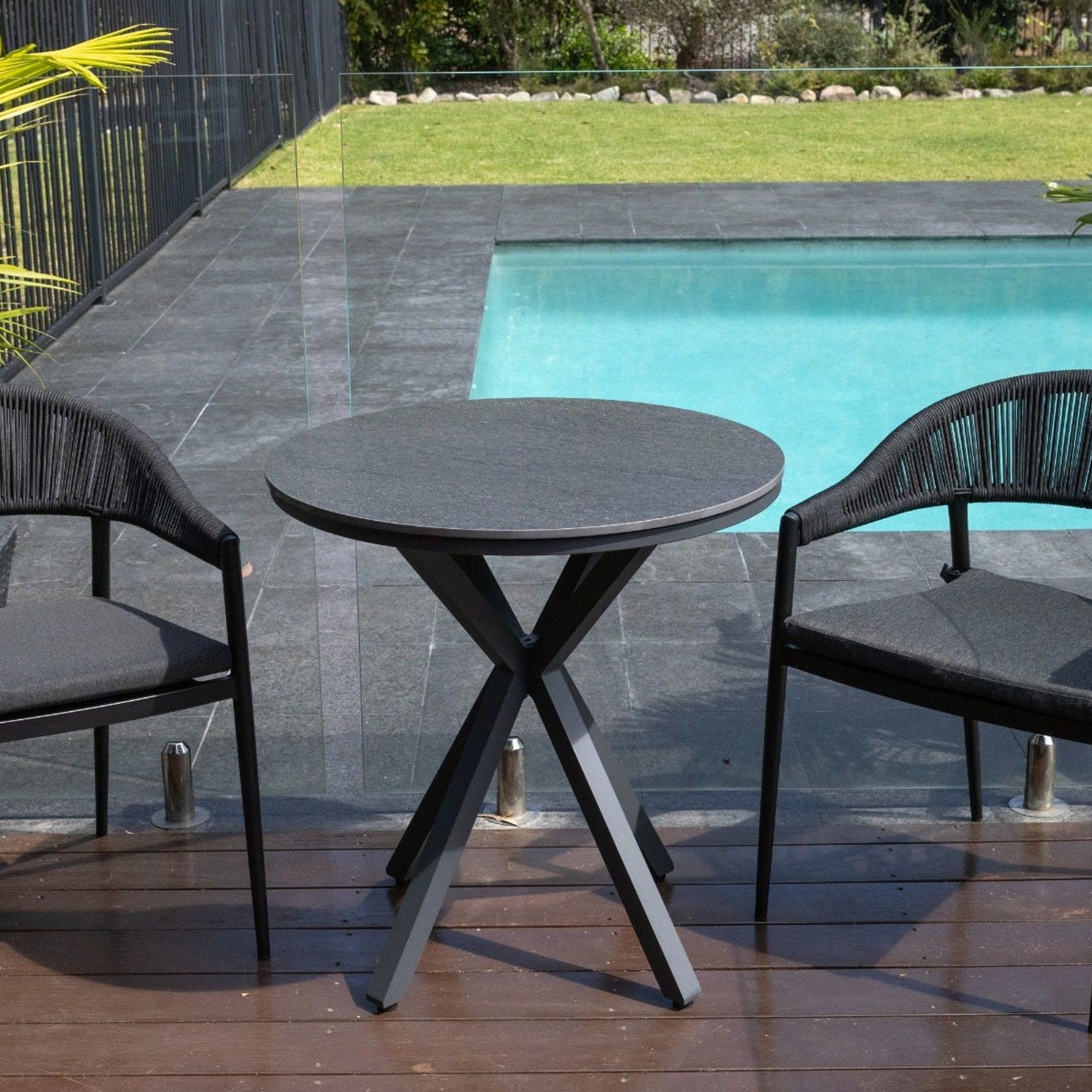Adele Outdoor Ceramic Table 72cm Round ArchiPro AU