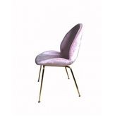 Plush Velvet Upholstered Beetle Chair gallery detail image
