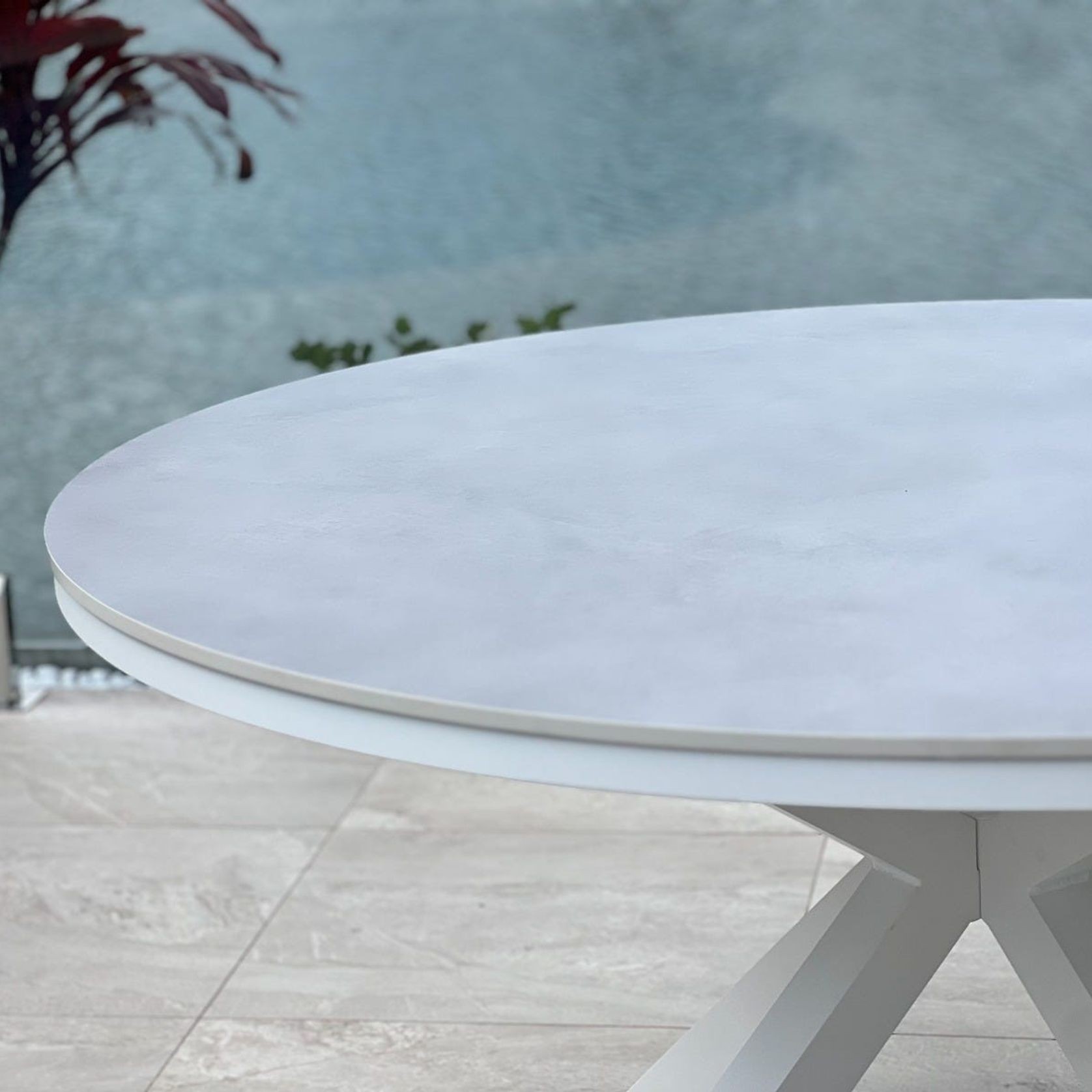Adele Outdoor Ceramic Table 140cm Round ArchiPro AU