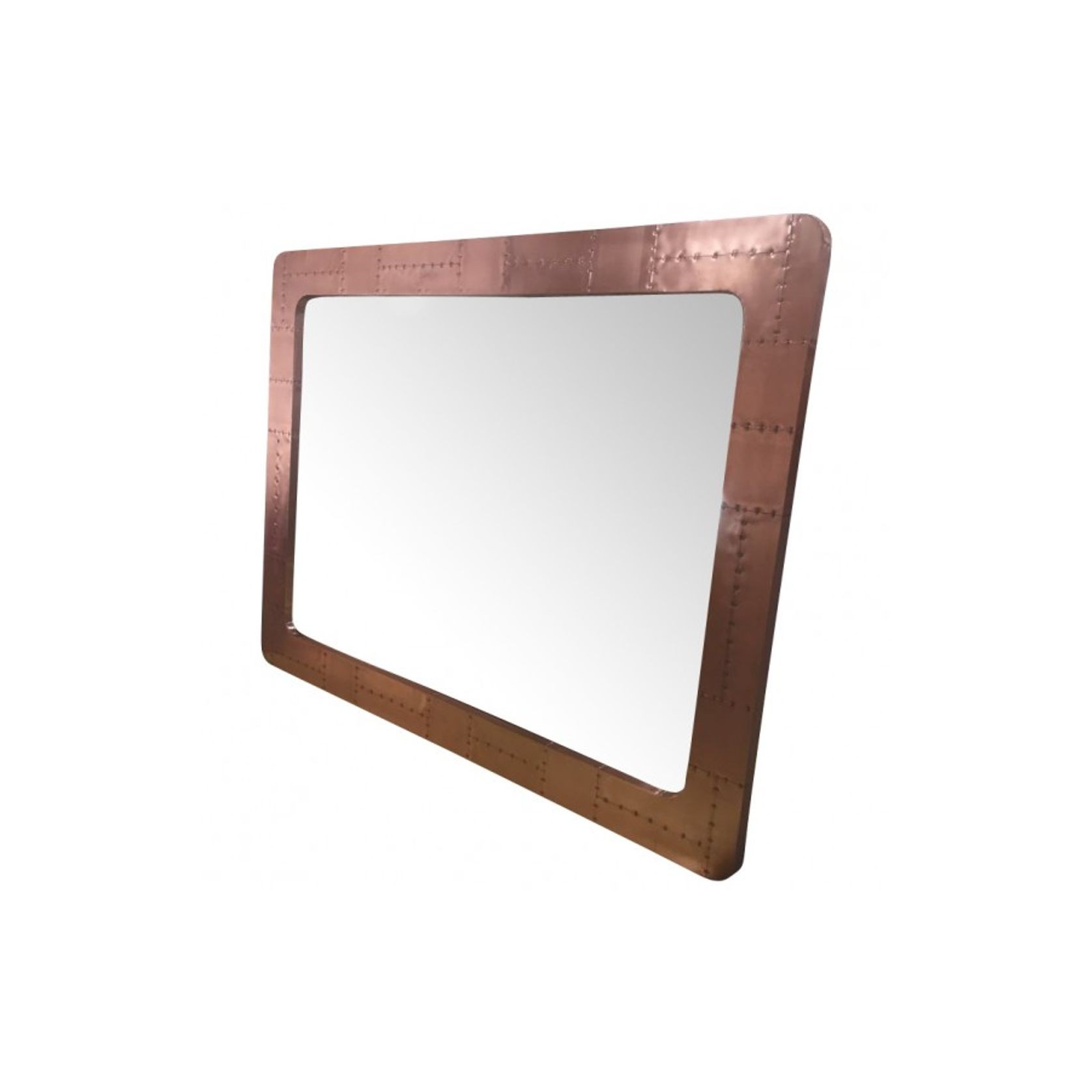 Large Rectangle Wall/Floor Aluminium Aviator Mirror (*also available in copper and polished brass) gallery detail image