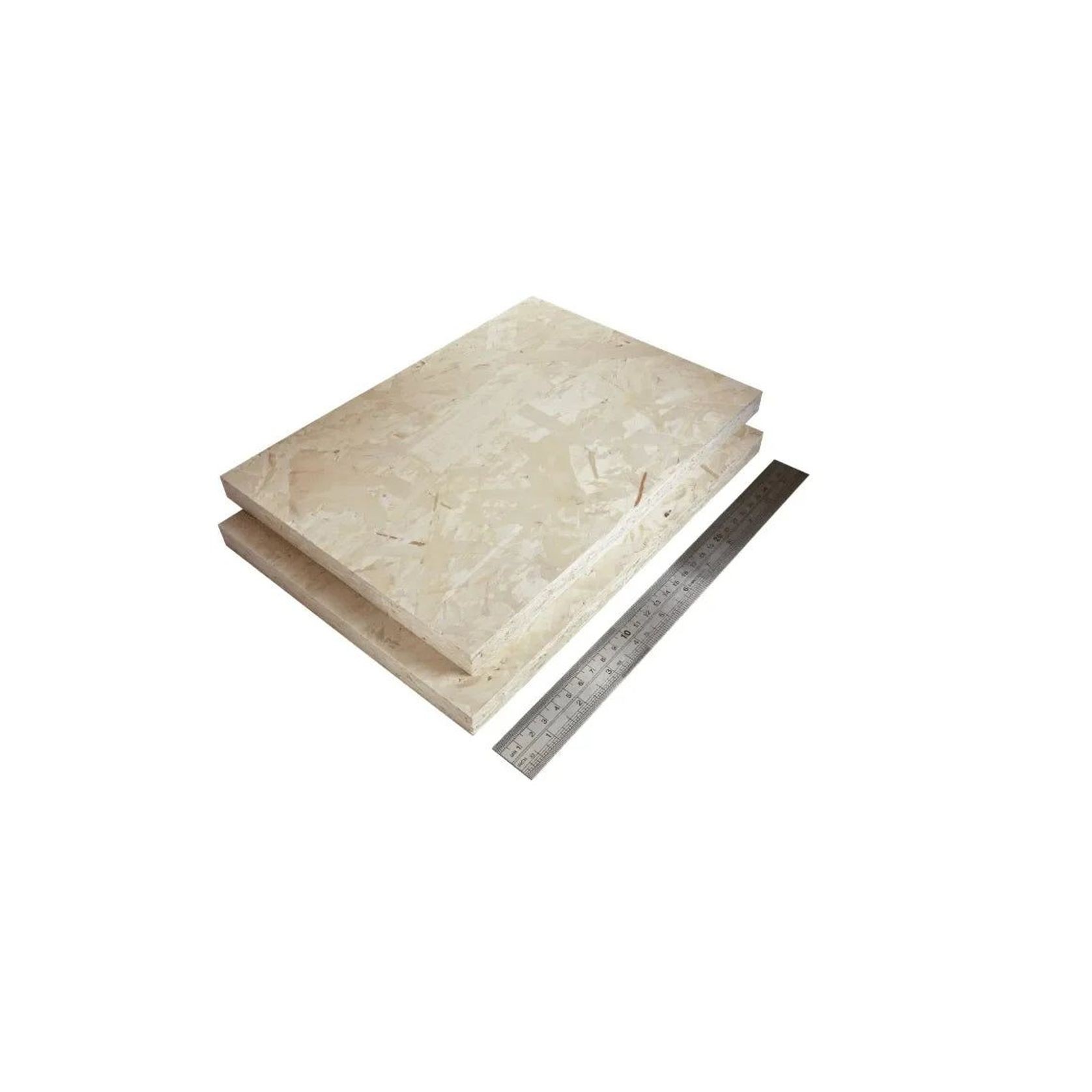 Italian Poplar OSB3 sample with a ruler - Ply Online